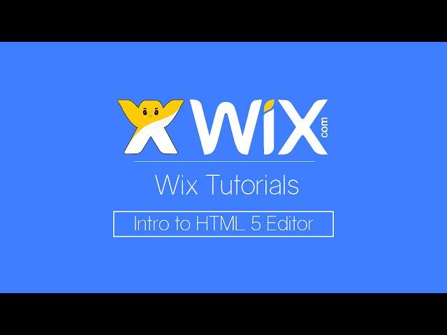 Intro to HTML 5 Editor | Wix.com Tutorial