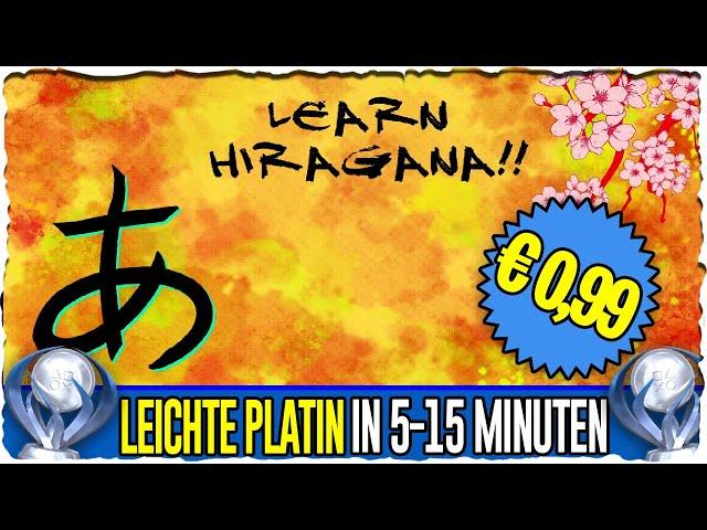 Super leichte Platin für 99 Cent | Learn Hiragana (PS4)