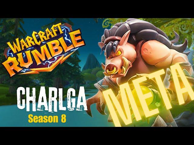 Warcraft Rumble PvP : Charlga the best hero for Turtle deck Meta 14k+ ( Rocket Twers / Bounty hunt )