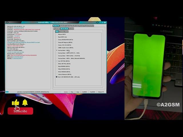 All Oppo Realme Hard Reset Meta Mode | All MTK Pin, Password Unlock by Android Utility Tool | A2GSM