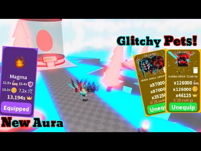 ️Saber simulator|GLITCH update New island New auraAnd glitchy pets!!