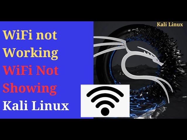 Commands to Troubleshoot WiFi issues on Kali Linux | WiFi not working kali Linux