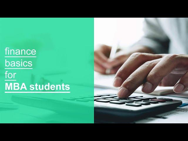 finance basics for MBA students