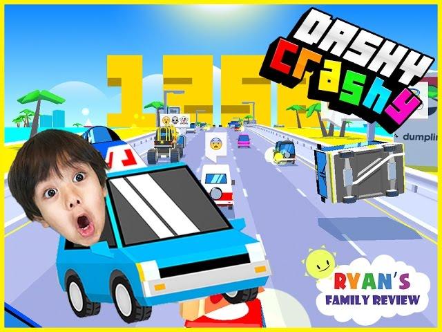 Ryan and Daddy Game Night! Let's Play Dashy Crashy with Ryan's Family Review!