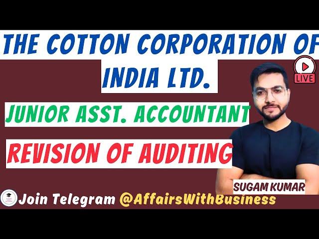 AUDITING || REVISION ll CCI Junior Asst Accounts ll BSPHCL Junior Clerk