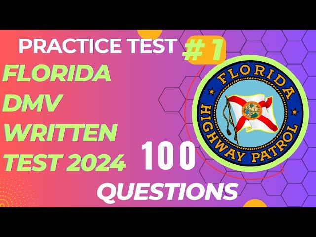 Florida Permit Test 2024 | Florida DMV Permit Test | Florida DMV Practice Test #1 - 100 questions