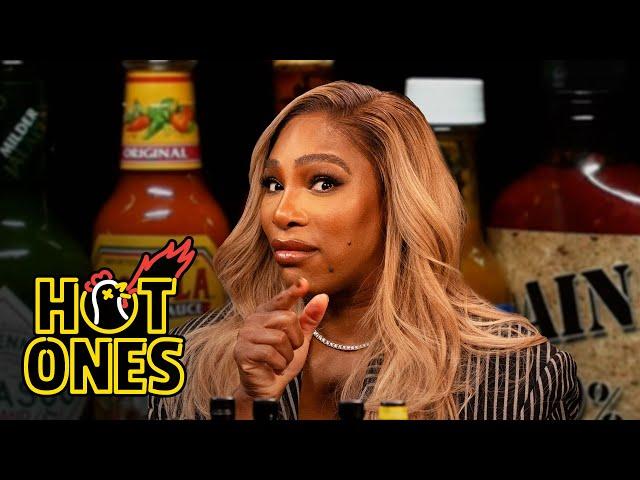 Serena Williams Returns Hot Sauce Serve After Hot Sauce Serve While Eating Spicy Wings | Hot Ones