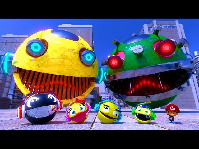 PACMAN ADVENTURES IN THE CITY #1 | OMICRON ROBOT PACMAN ATTACKS