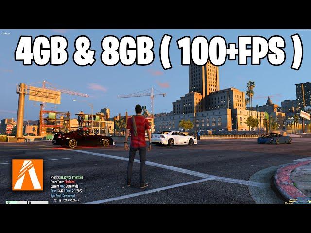 FiveM GTA V Optimization Pack for Low-End PCs: 8GB RAM, 100+FPS, Zero Lag!