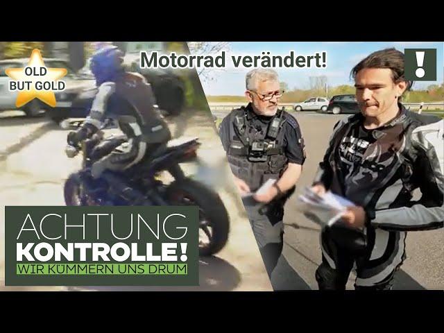 ÄRGERLICH!  Umbauten am Motorrad mit 106 PS nicht abgenommen! | Old But Gold | Achtung Kontrolle