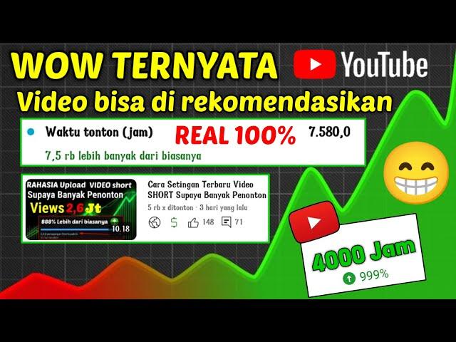 Cara merekomendasikan video agar 4000 jam tayang cepat tembus