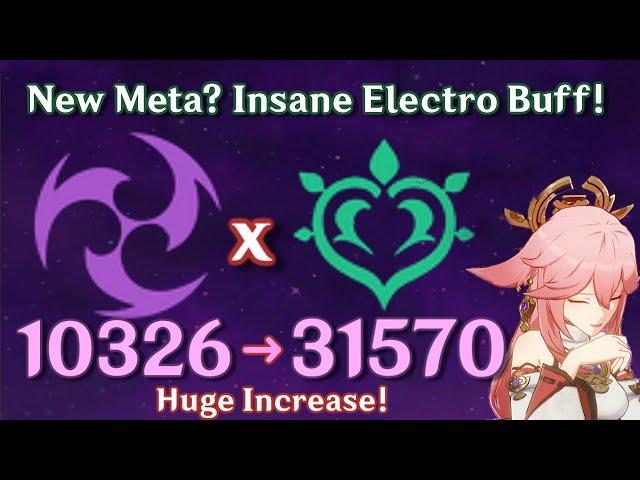 Insane Electro Buff with C0 Dendro MC! Yae Aggravate Buff & ATK/EM Sands Comparison Showcase