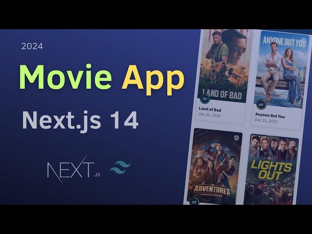 Next.js 14 and Tailwind CSS project for beginners | Build a Movie app similar to IMdB