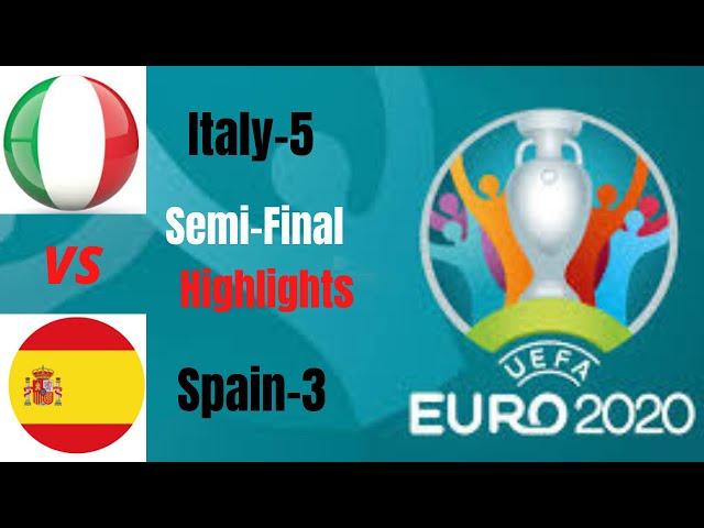 Italy vs Spain Euro2020 (Semi-Final) "Highlights"