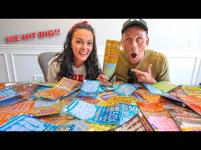 Worst Investment Ever!? Or Best way to make money? We Scratched Lotto Tickets Until We Hit BIG!