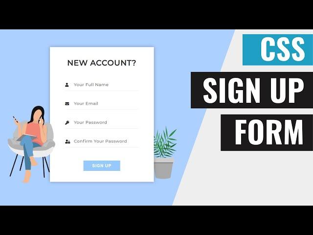 [ HTML | CSS ]  Awesome Sign Up Card