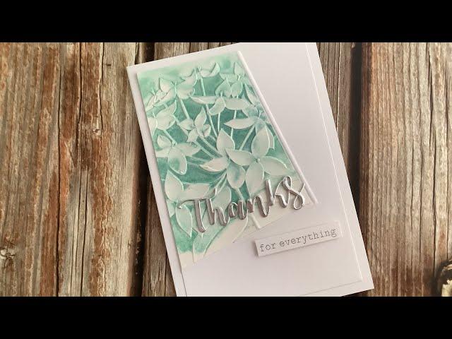 Adding colour using an embossing folder