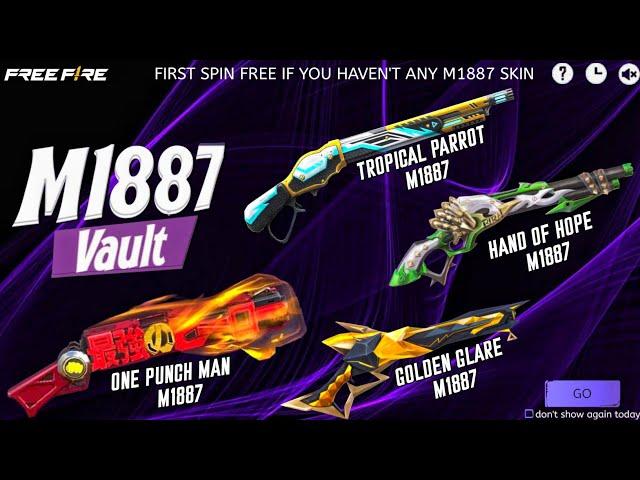 ALL M1887 SKIN RETURN EVENT FREE FIRE | ONE PUNCH MAN M1887 RETURN | TROPICAL PARROT M1887 RETURN