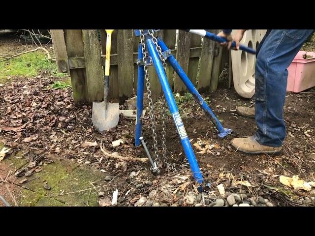 How to remove a Broken or Rotted wooden post and concrete!