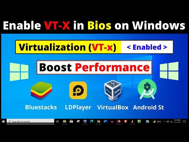 How to Enable Virtualization in Windows 10 - 2 Ways to Enable VT-x in Bios Settings Easily