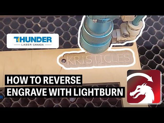 Make a Reverse Engrave on your Thunder Laser Make Your Text Pop!