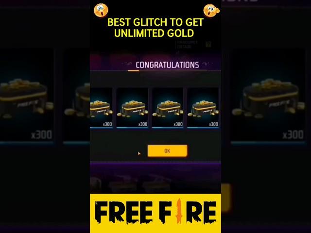 How to get Unlimited Gold Coin In Free Fire | Best glitch to get unlimited Gold#shorts #freefire