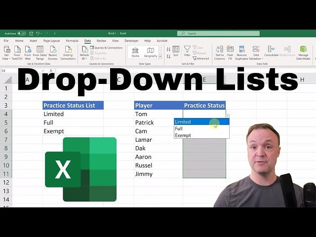 How to Create Drop-Down List in Excel