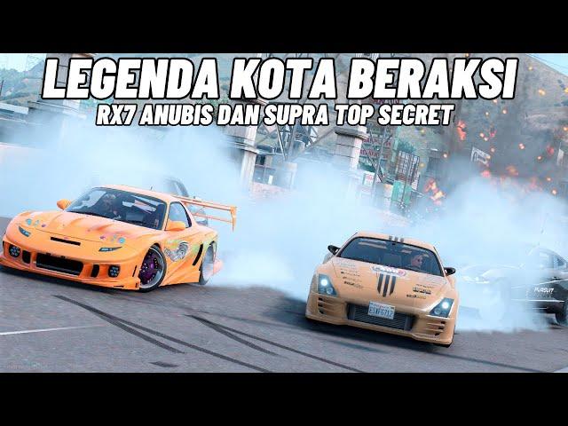 RX7 ANUBIS MK4 JELOOL BERAKSI JARWO SELAMATKAN SUPRA TOPSECRET KEI O'CONNER - GTA V ROLEPLAY