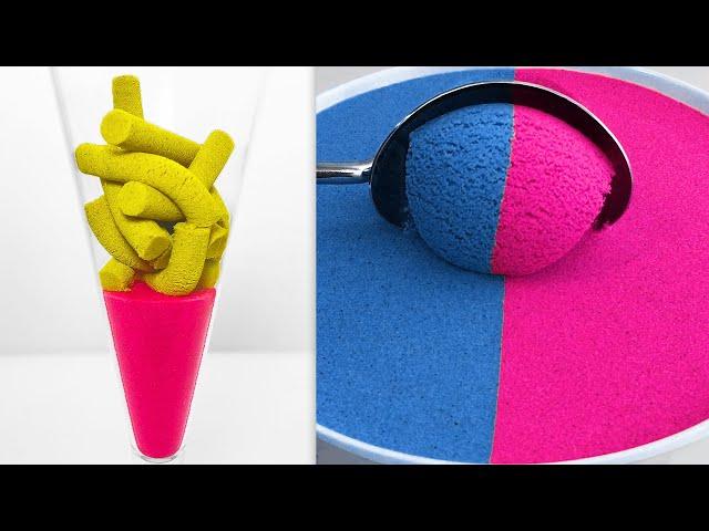 Very Satisfying and Relaxing Compilation 292 Kinetic Sand ASMR