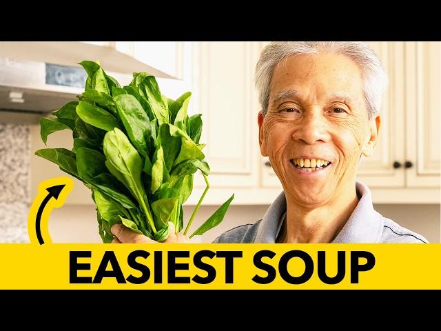   Dad's NOURISHING Spinach Tofu Soup! (菠菜豆腐湯)