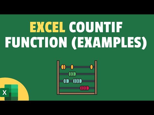 COUNTIF Formula in Excel