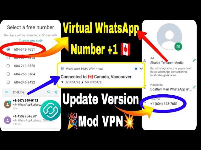 How to make Virtual Canada  Whatsapp number & TextNow USA number kaise banaye