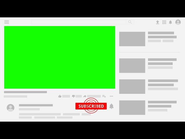 Green screen subscribe button copyright free | green screen | computer screen subscribe animation