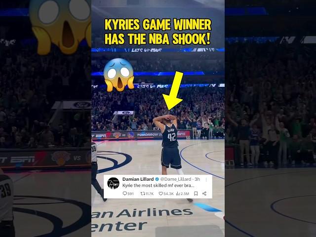 Luka & Dame Lillards REACTION to Kyrie's INSANE GAME WINNER!