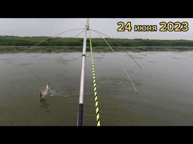 Рыбалка на паук с лодки. Наловил карасей #fishing #рыбалка #낚시