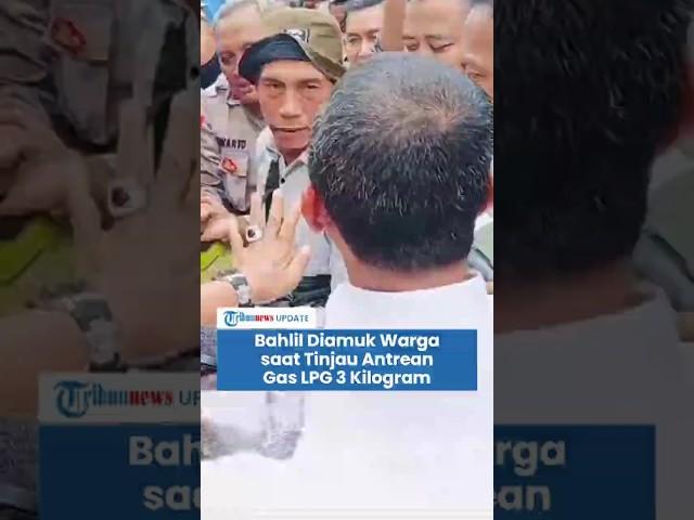 Menteri Bahlil Diamuk Warga Cibodas saat Tinjau Antrean Gas LPG 3 Kg: Logikanya Berjalan Dong Pak!