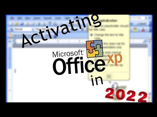 Activating Office XP in 2022 - Phone Activation