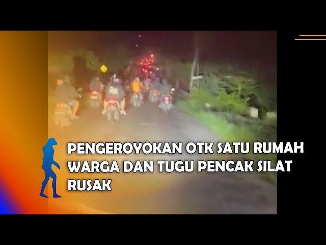 MAGETAN - Pengeroyokan OTK Satu Rumah Warga Dan Tugu Pencak Silat Rusak