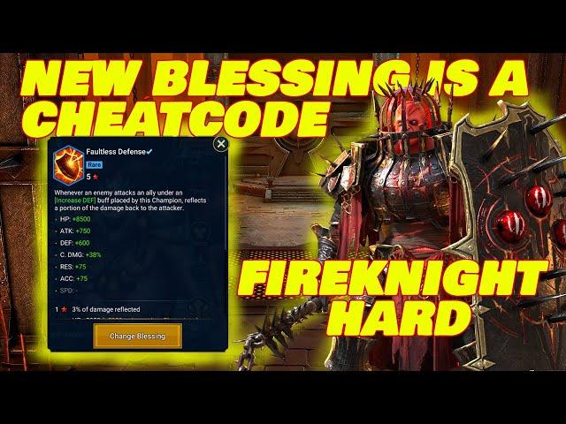 NEW BLESSING IS A CHEATCODE FOR FIRE KNIGHT HARD MODE! RAID SHADOW LEGENDS