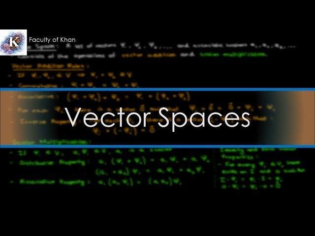 Mathematical Basis of Quantum Mechanics: Introduction to Vector Spaces