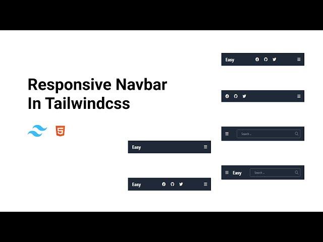 Responsive Navbar with Tailwind CSS in Minutes