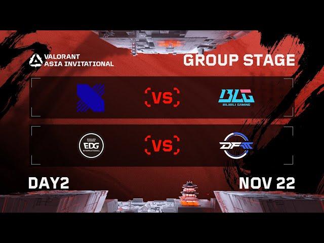 DRX vs BLG - EDG vs DFM - Group Stage - DAY 2 - VALORANT Radiant Asia Invitational