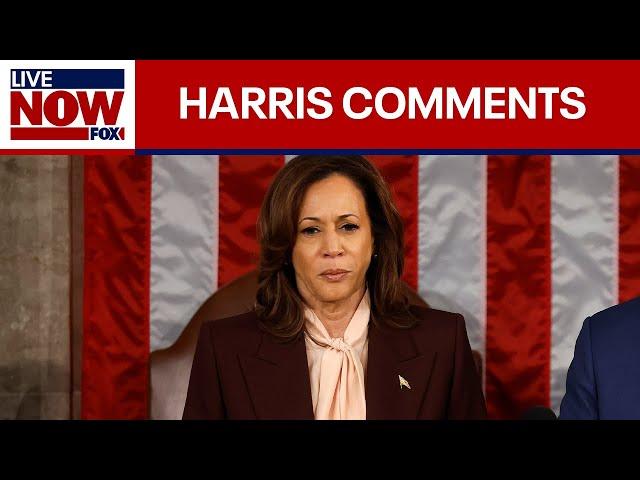 VP Harris speaks out after Congress certifies Trump's win