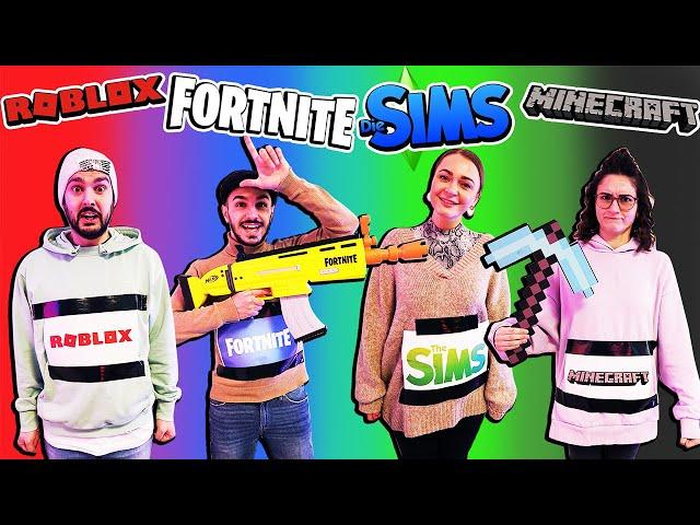 WENN GAMES ECHTE PERSONEN WÄREN...Roblox, Minecraft, Sims, Fortnite in Real Life!