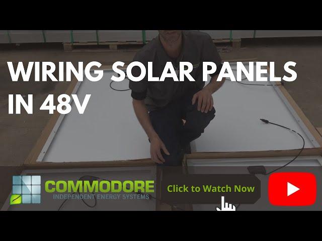 Wiring Solar Panels in 48V