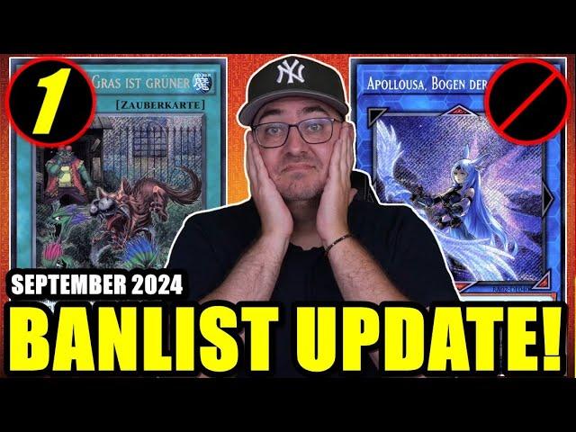 Yu-Gi-Oh! BANLIST UPDATE SEPTEMBER 2024! IST DIESE LISTE GUT? UND LÖST SIE PROBLEME?