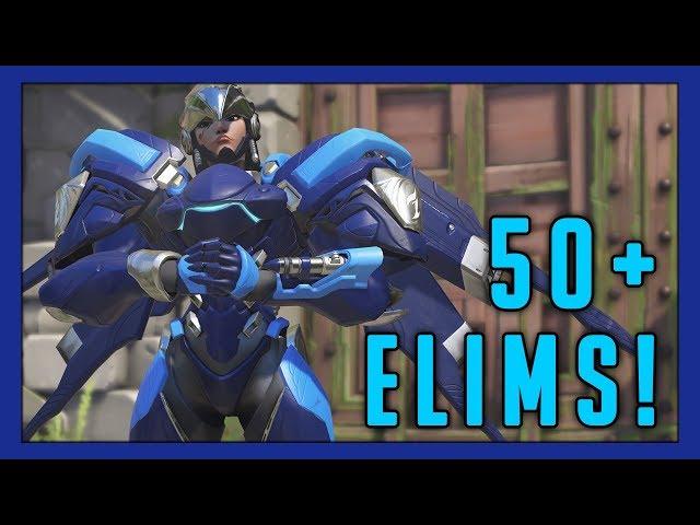 Massive 50+ Elims Placements Game! - Seagull - Overwatch