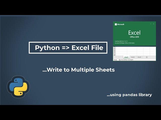Export python dictionary #data to multiple EXCEL/CSV sheets #pandas #datascience #python #csv #excel