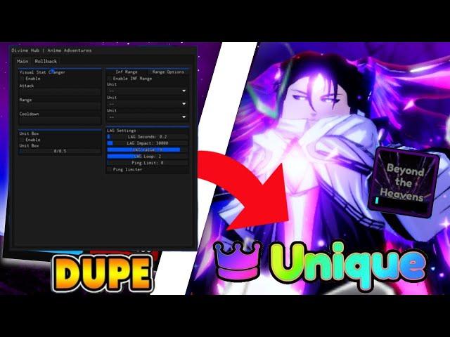 [️CHRISTMAS] Anime Adventures Script GUI / HACK & SCRIPT | DUPE SCRIPT & DUPE UNITS ROLLBACK MACRO