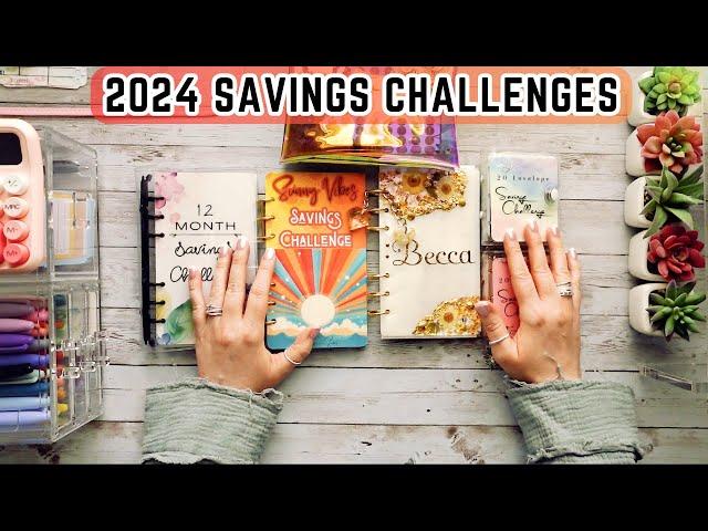 My 2024 Savings Challenges | Cash Envelope Budgeting